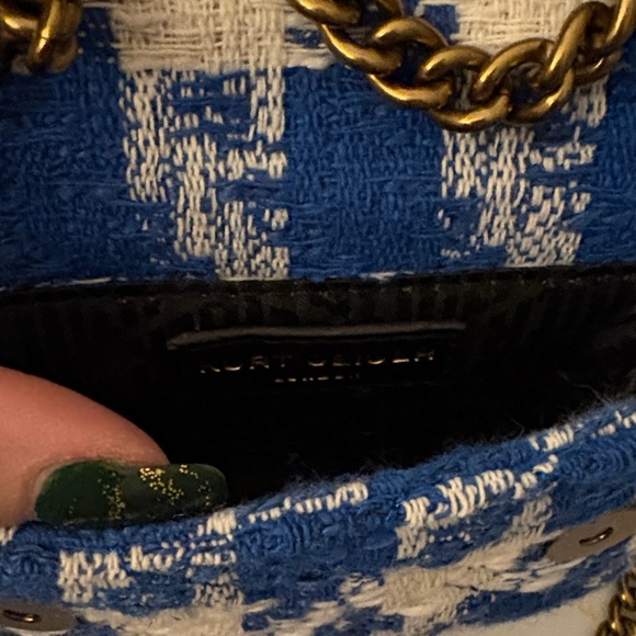 Kurt Geiger Blue and White Patterned Mini Bag - Picture 7 of 8